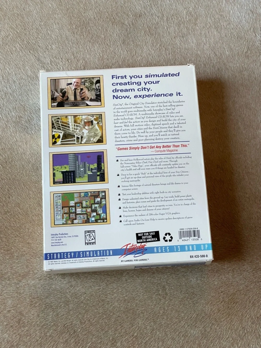 SimCity By Interplay Game
